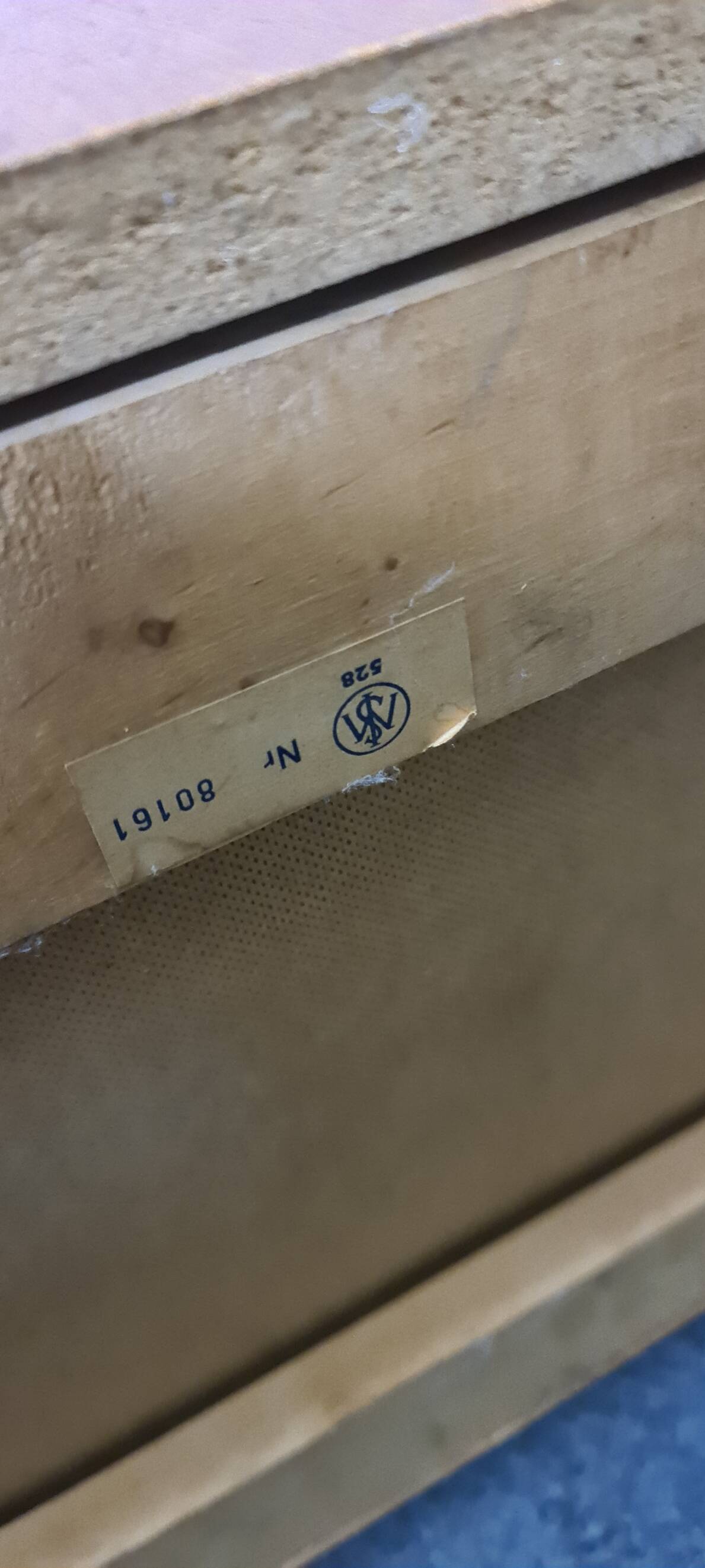 Vintage Swedish teak chest of drawers