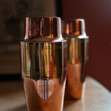 Copper vase forms a shaker