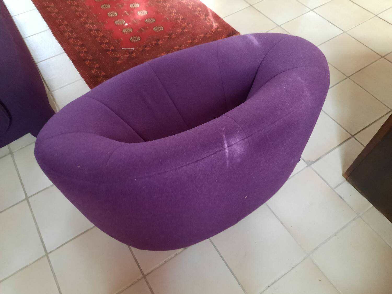 Fauteuil Pumpkin édition Ligne Roset design Pierre Paulin