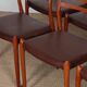 Set of 6 chairs by Niels Otto Moller in teak model 78, 1960.