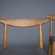 Chaises W2 en chêne de Hans J. Wegner pour C.M. Madsen, années 1960. Lot de 2.