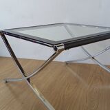 Chrome coffee table from the 1970s.