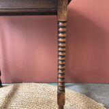 Side table in turned wood