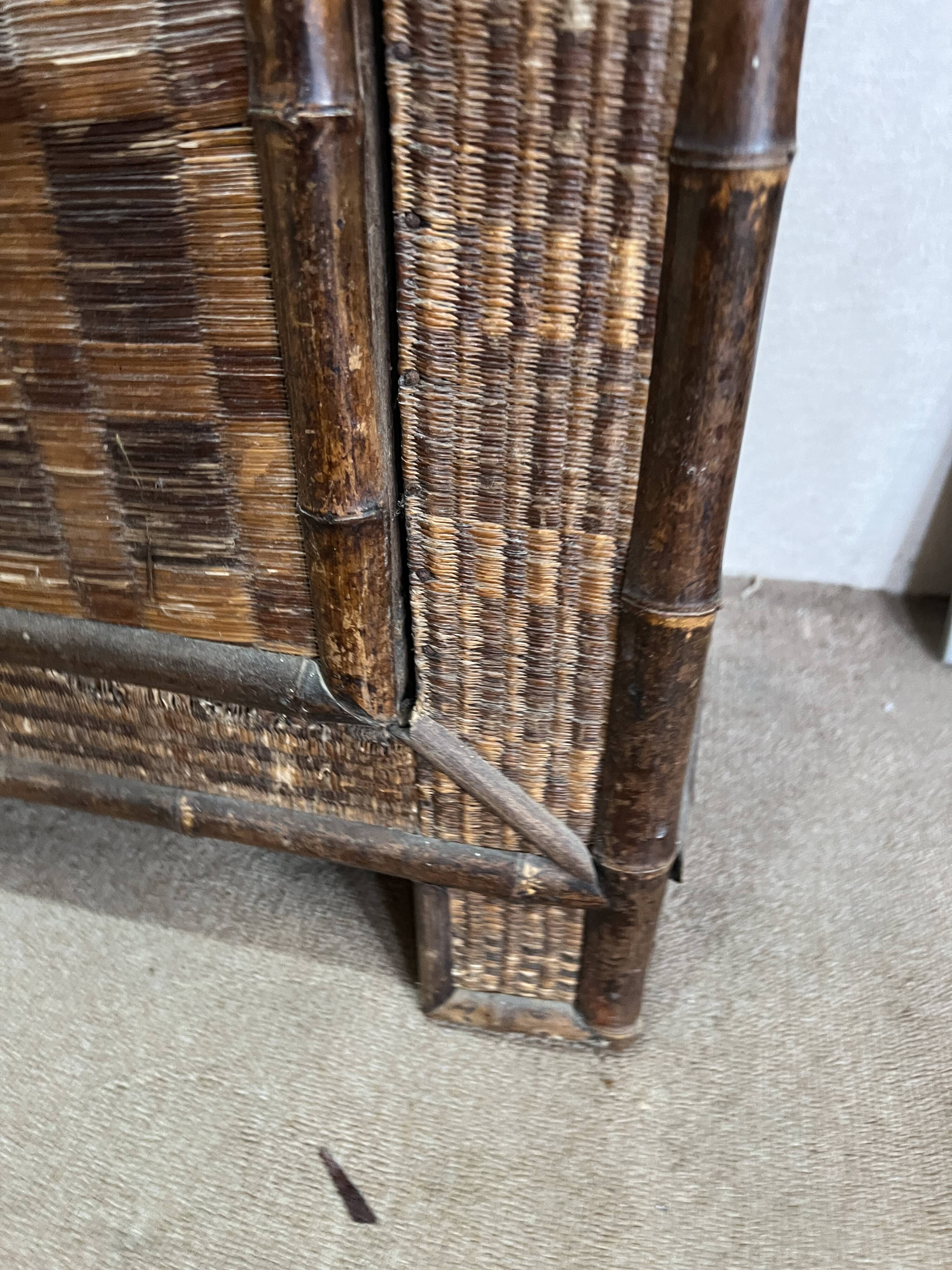 Two-door bamboo wardrobe