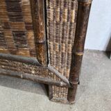 Two-door bamboo wardrobe