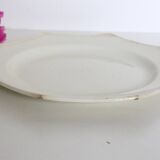Creil and Montereau plates, 19th century, Perle model, ivory / lot 1