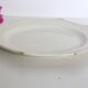 Creil and Montereau plates, 19th century, Perle model, ivory / lot 1