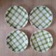 La Redoute x Selency set of 4 green dinner plates