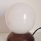 Paire de lampes de chevet en bois