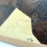 Abstract diptych "deconstructed architecture", France 1970