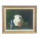 Painting Oil canvas mounted on panel, Still life, signed Nadine Chatre