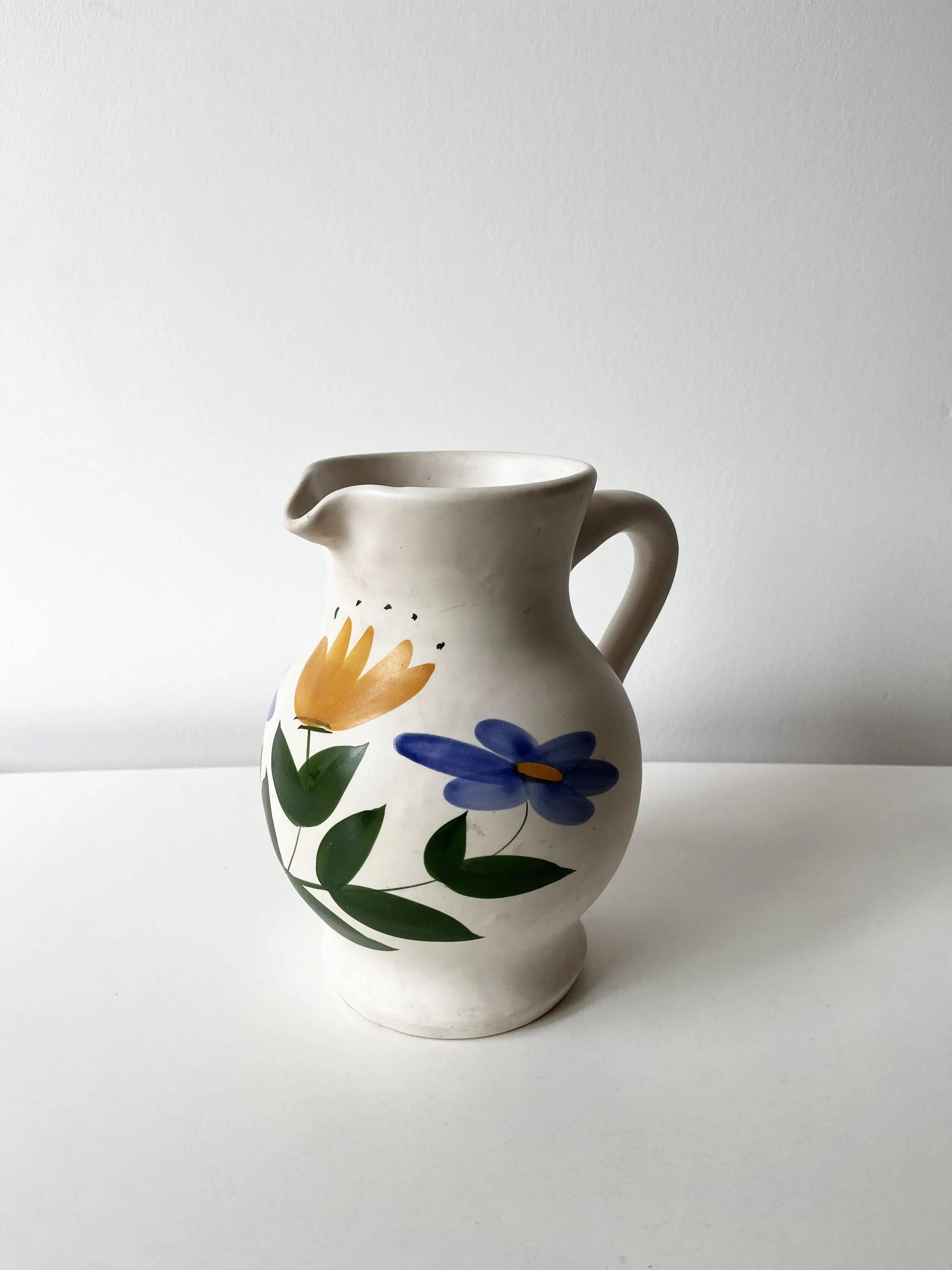 Ceramic carafe or jug 1960 Marais Pottery