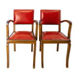 Paire de fauteuils Bridge