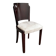 Table chair in rosewood and suede