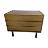 Small chest of drawers, bedside table from the 60s, rosewood.