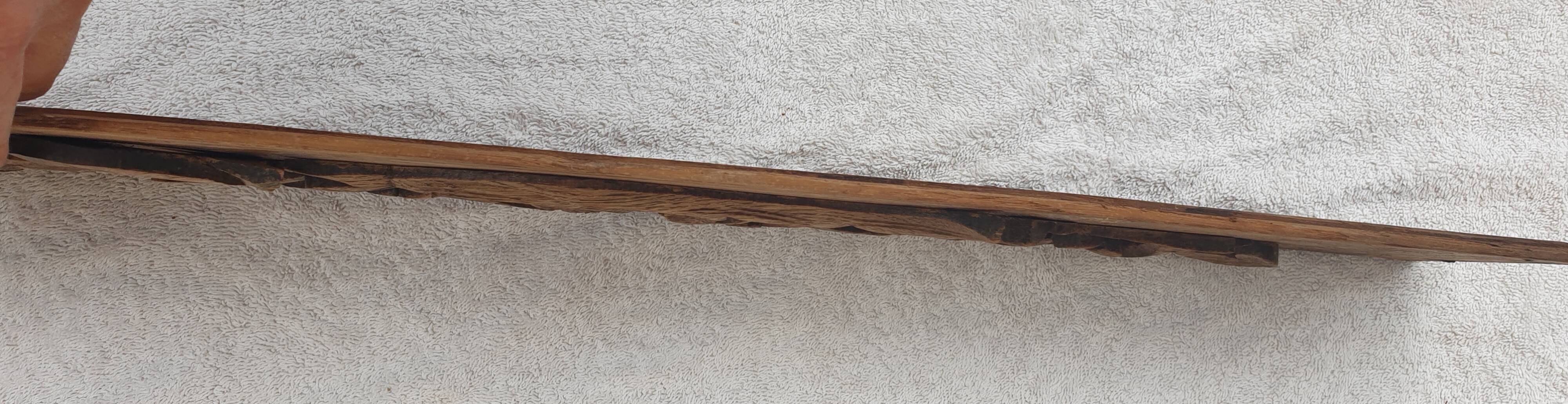 Finely carved wooden pediment