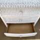 80s rattan chest of drawers