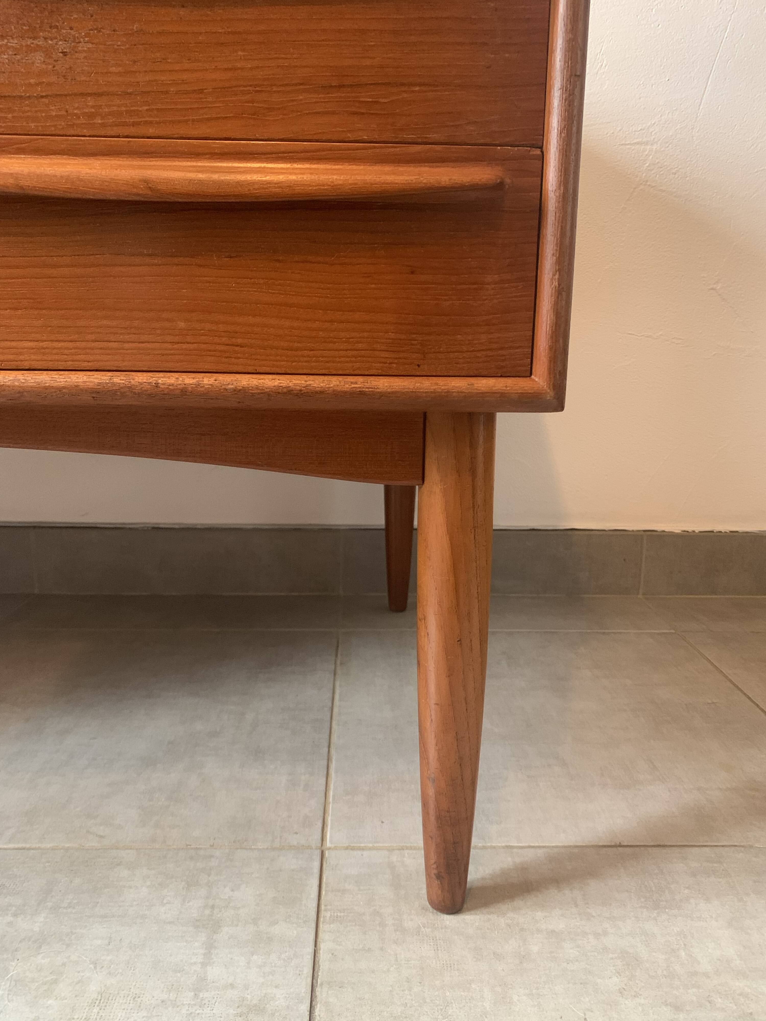 Danish Falster Teak Desk by Svend Madsen, 1960s