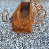 Wrought iron wall planter