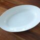 Large thick dish in white porcelain from Paris 19th