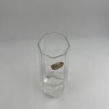 Octagonal soliflore vase Cristal d'Arcques