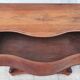 Large console from the Napoleonic III era in walnut and walnut burl.