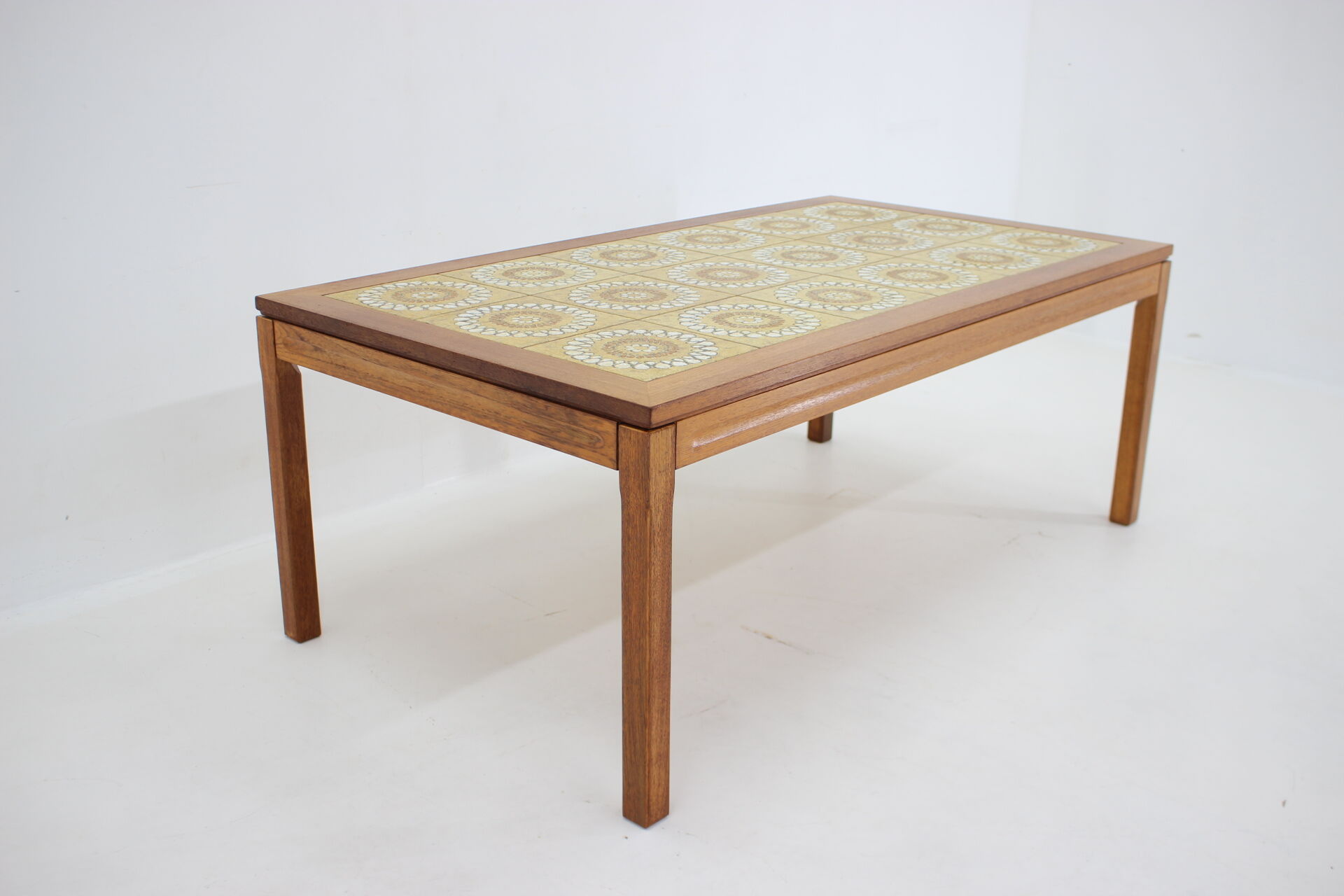 1960s palisander and tile coffee table ,denmark