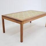 1960s palisander and tile coffee table ,denmark