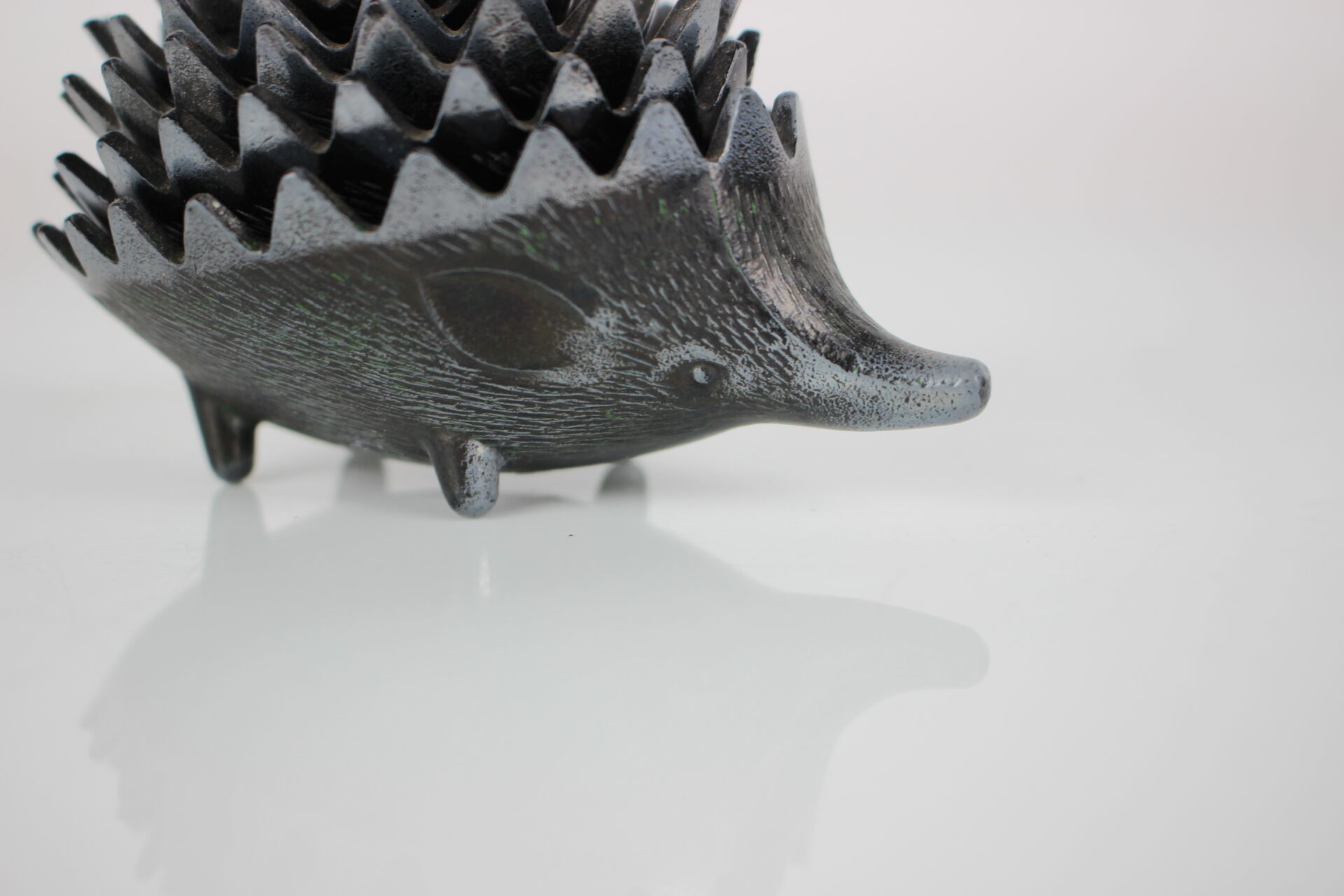 Mid-century metal ashtray in the shape of a hedgehog, 1960