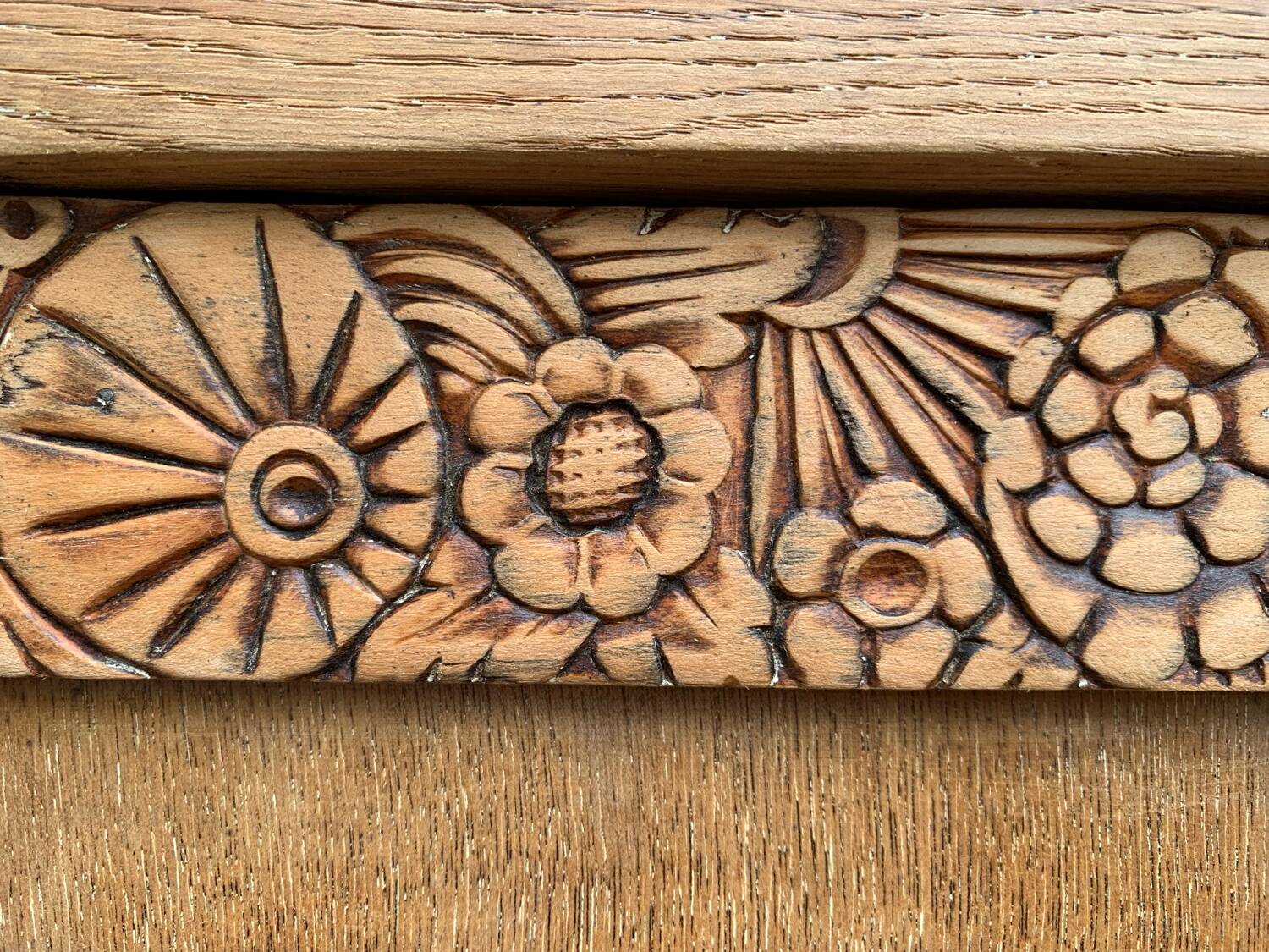Buffet parisien art déco bois brut 1930