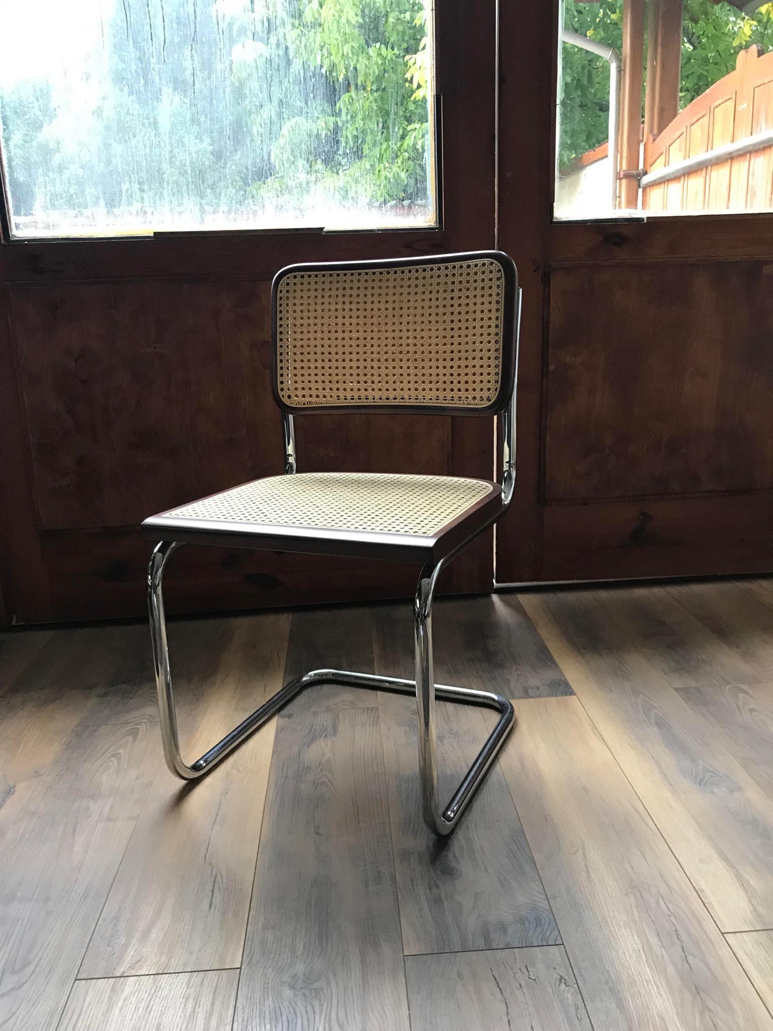 Mid-Century Modern Italian Marcel Breuer B32 Cesca Chair, 70s