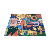 Corneille art rug scandinavia 1970s