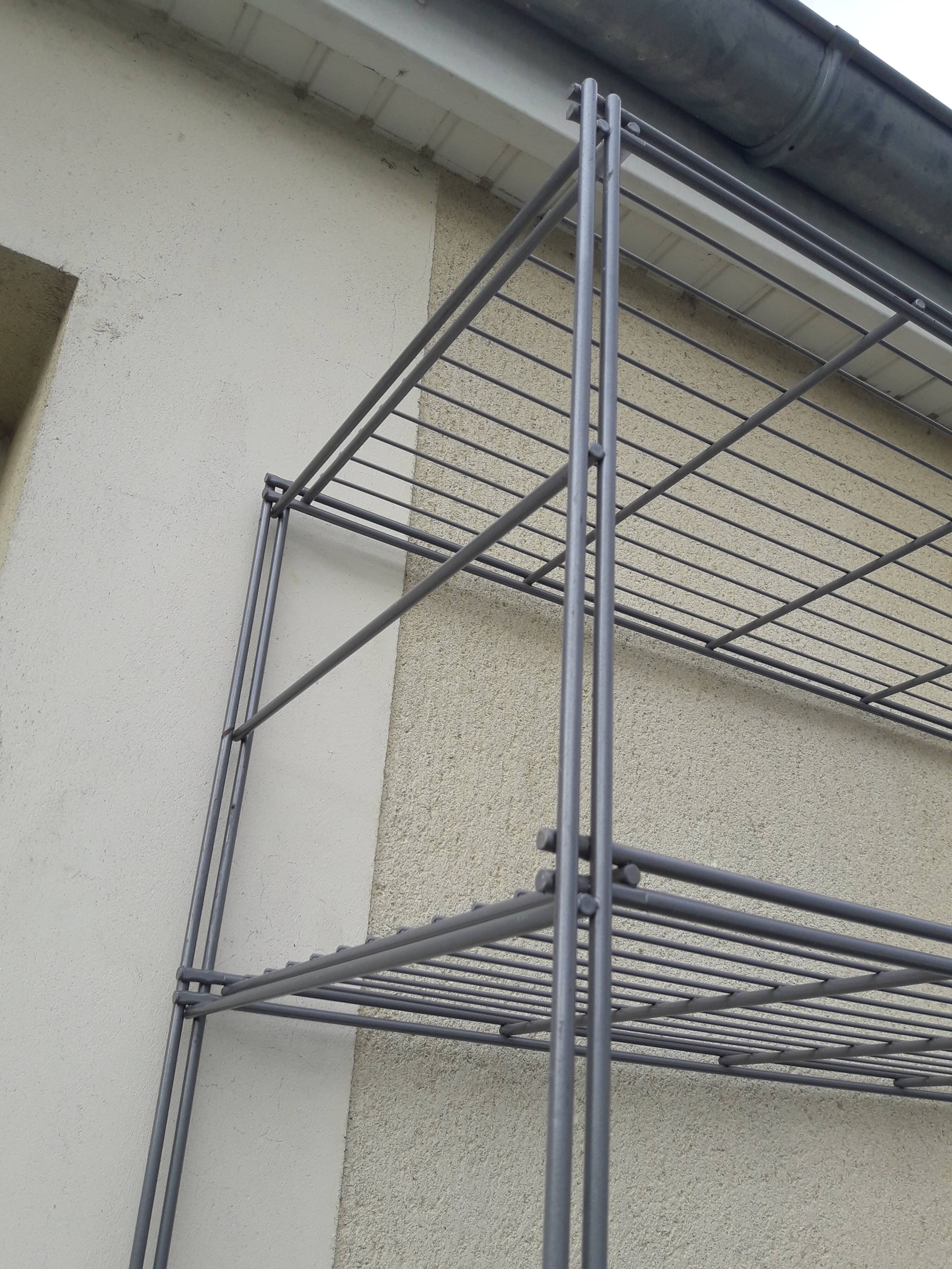Metal shelf 6 H 210 cm grids