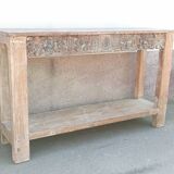 Old console in carved wood