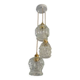 Suspension 3 transparent globes