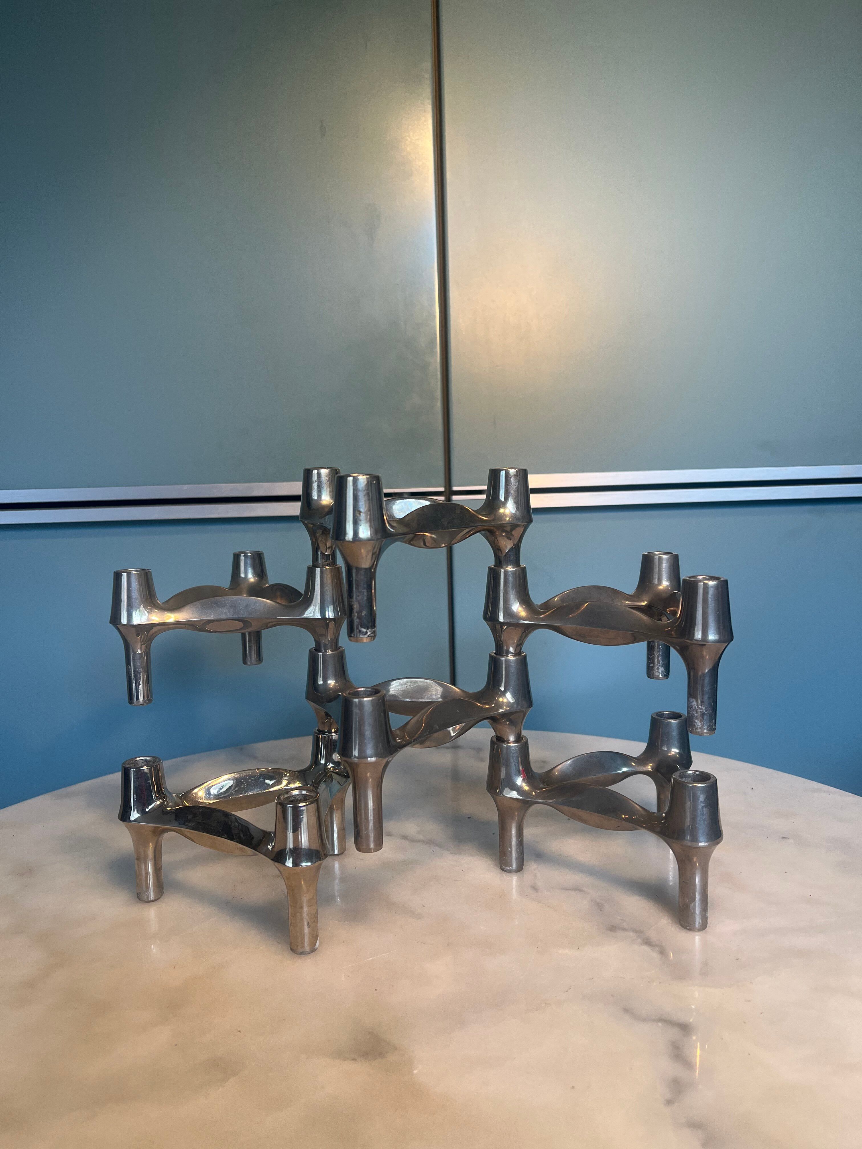 6 Nagel BMF candle holders