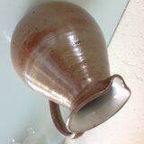 Pitcher ball in varnished beige cermic 60/70 years