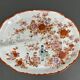 Chinese porcelain dish 1900 floral decoration and characters