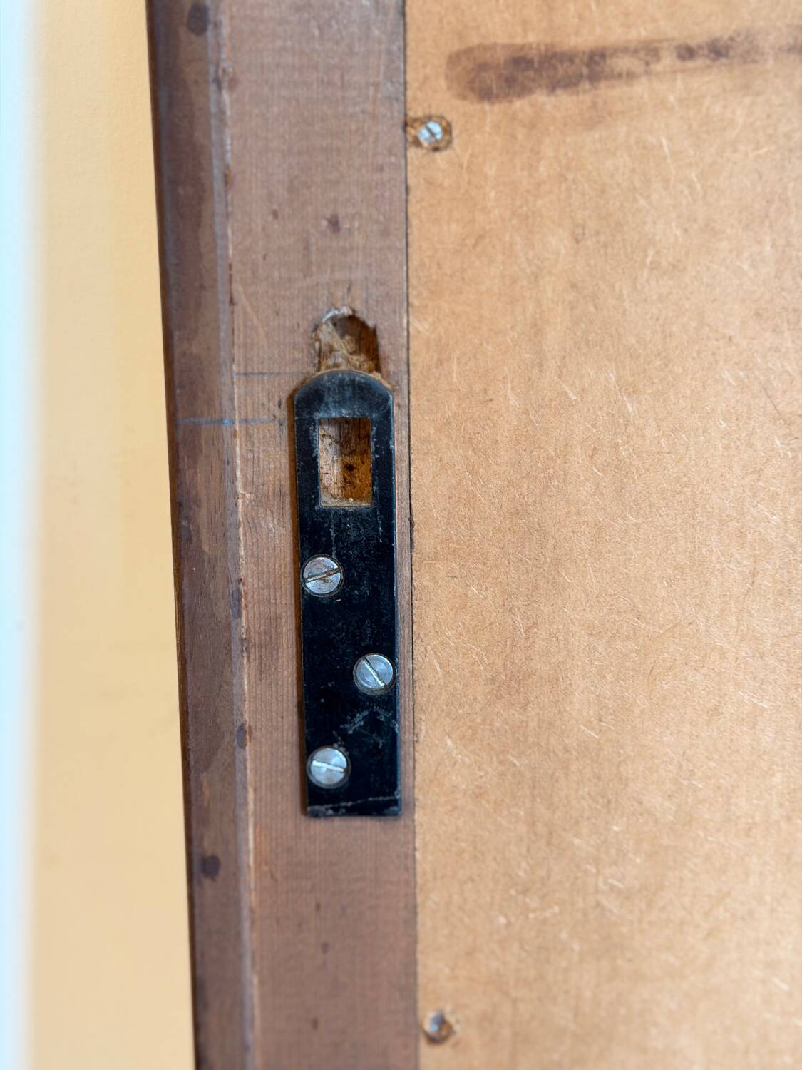 Scandinavian teak full-length mirror from the 1960s.