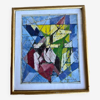 Lithographie de Jacques Villon 1957 - Délivrance -