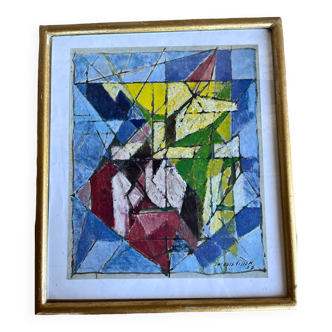 Lithographie de Jacques Villon 1957 - Délivrance -