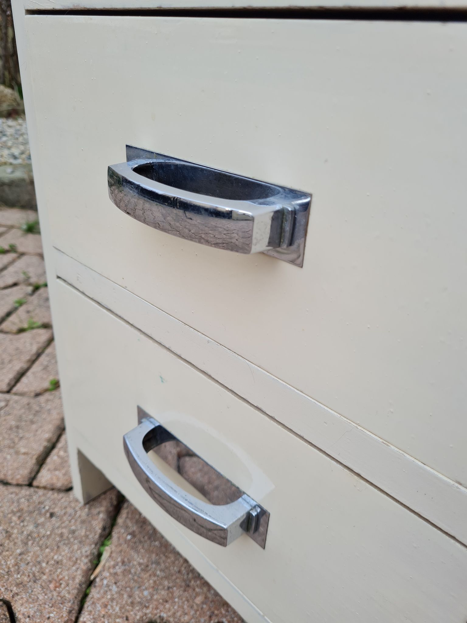 Vintage wooden furniture 4 drawers and formica tops