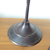 Pair of metal candlesticks, dragonfly