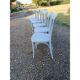 6 chaises bistrot Baumann bois cérusé vieux gris