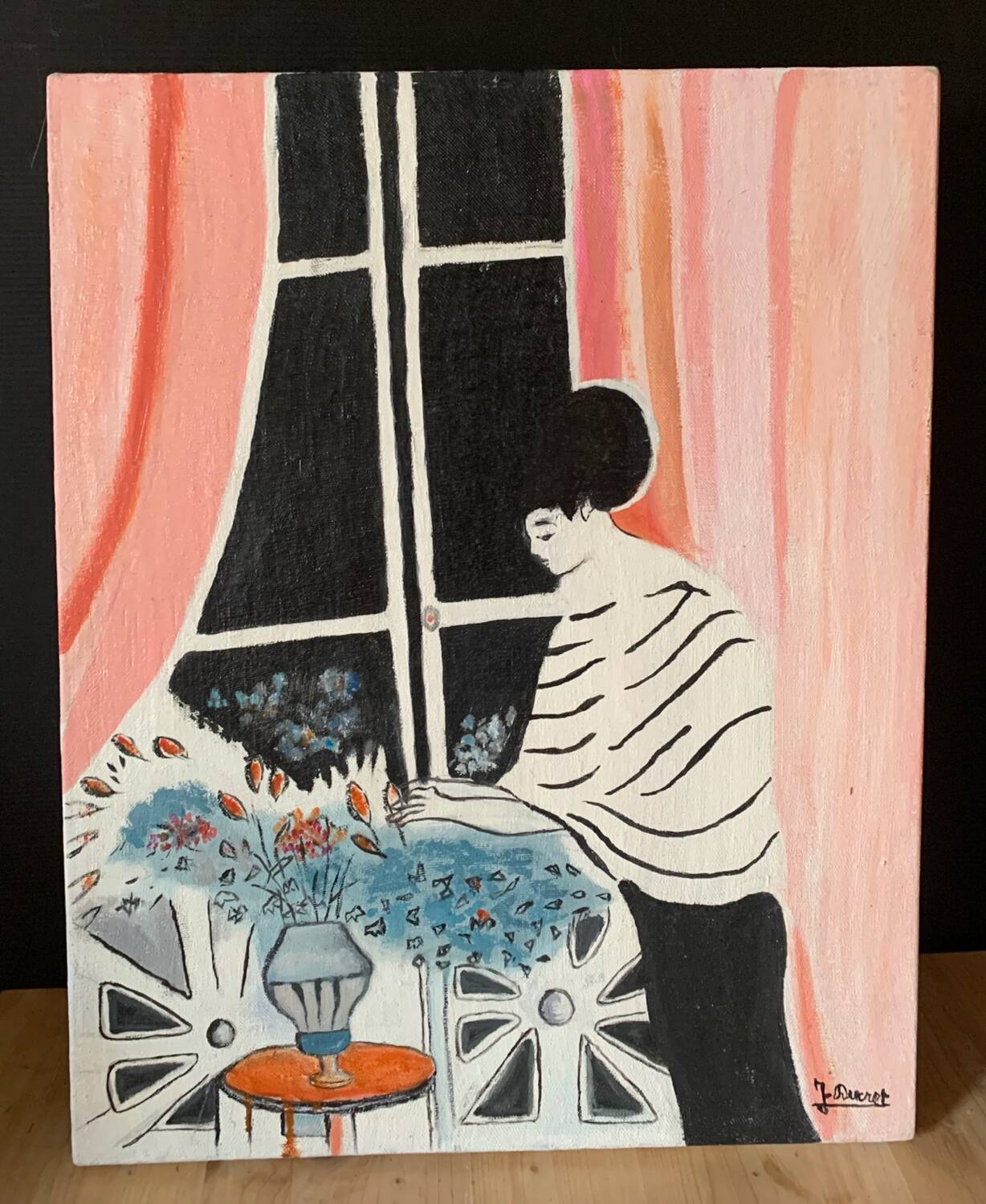 Oil painting on panel