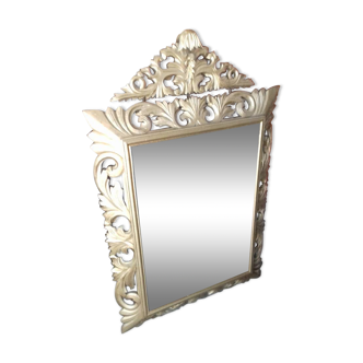 Miroir en bois doré époque Napoléon III 121x78 cm