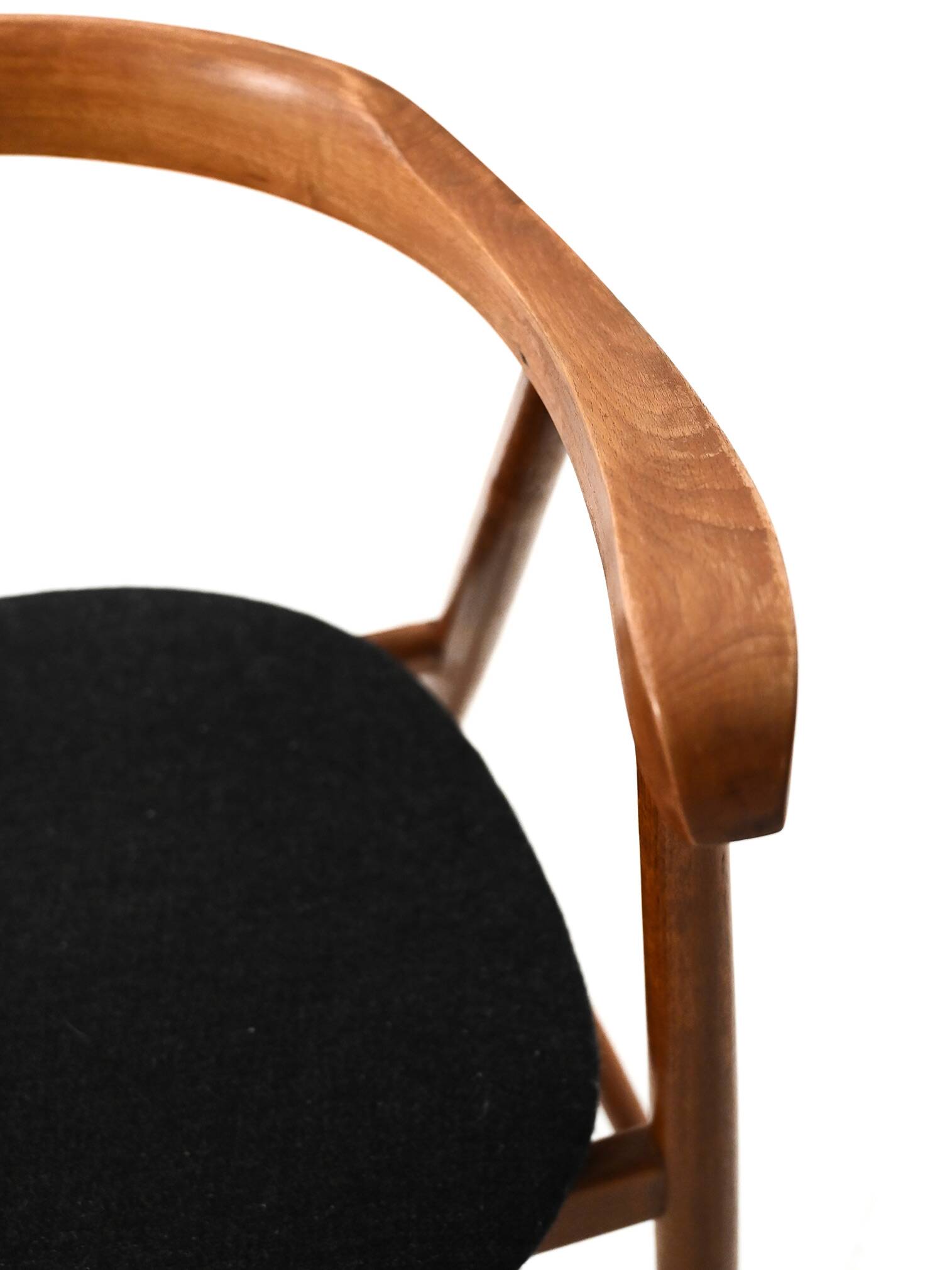 Pair of walnut dining chairs