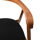 Pair of walnut dining chairs
