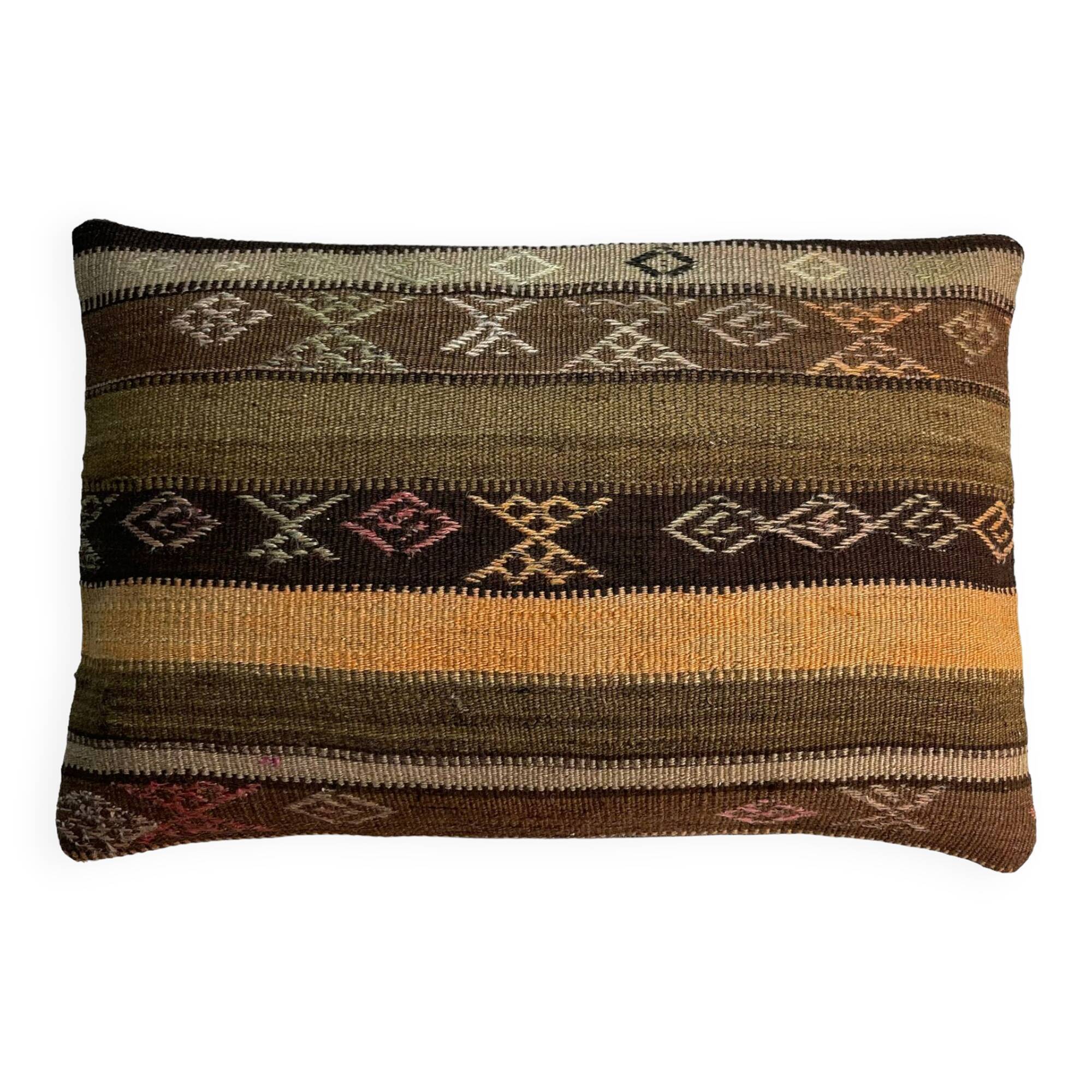 Coussin kilim turc,40x40 cm,k-1312