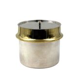 Hollywood regency gold Ice Bucket, Italy ca. 1980s